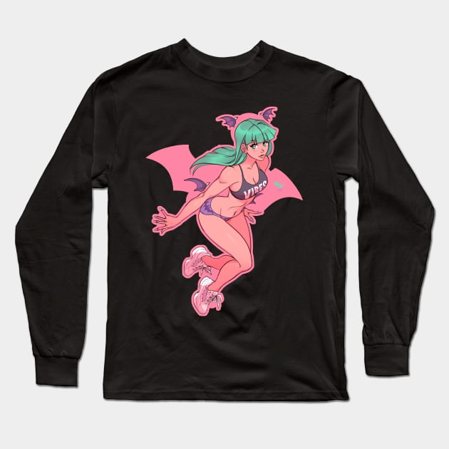 Morrigan Long Sleeve T-Shirt by vashito